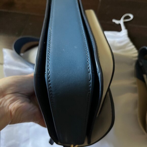 Michael Kors Sloan Editor Large Crossbody Bag Chambray Multi Gold - Picture 5 of 9